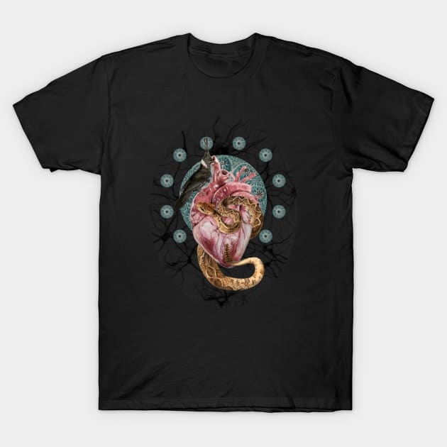 Snake bite T-Shirt by FormsMostBeautiful